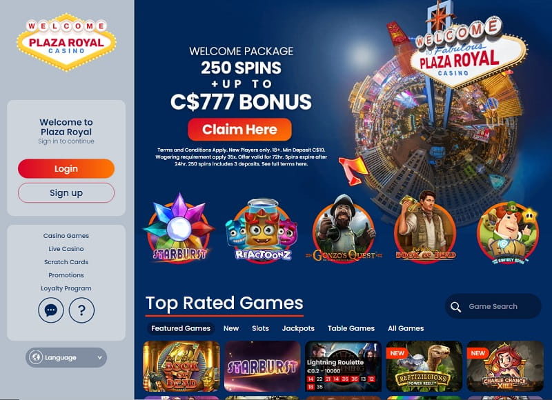 Plaza Royal Casino online slots and games review España